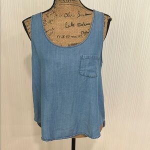 Velvet Heart Denim Blue Tank Top
